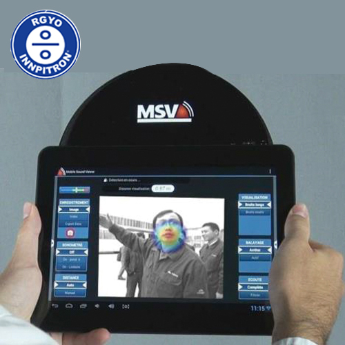 MSV,MOBILE SOUND VIEWER,소음측정카메라,휴대용소음측정카메라,모니터영상화면표시,